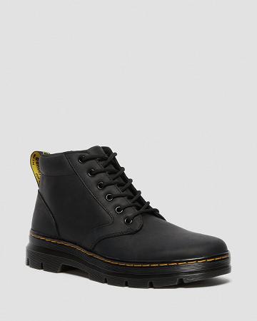 Black Men's Dr Martens Bonny Leather Casual Boots | CA 459CTV